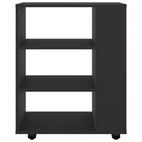 Thumbnail for Rollschrank Schwarz 60x35x75 cm Holzwerkstoff