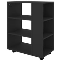 Thumbnail for Rollschrank Schwarz 60x35x75 cm Holzwerkstoff