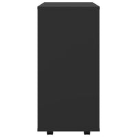 Thumbnail for Rollschrank Schwarz 60x35x75 cm Holzwerkstoff