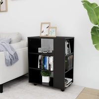 Thumbnail for Rollschrank Schwarz 60x35x75 cm Holzwerkstoff