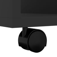 Thumbnail for Rollschrank Schwarz 60x35x75 cm Holzwerkstoff