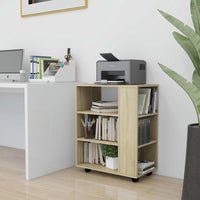 Thumbnail for Rollschrank Sonoma-Eiche 60x35x75 cm Holzwerkstoff