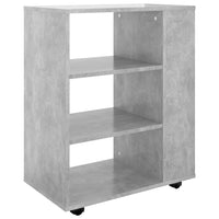 Thumbnail for Rollschrank Betongrau 60x35x75 cm Holzwerkstoff