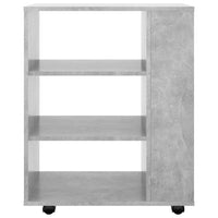 Thumbnail for Rollschrank Betongrau 60x35x75 cm Holzwerkstoff