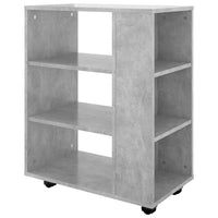 Thumbnail for Rollschrank Betongrau 60x35x75 cm Holzwerkstoff