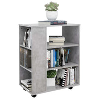 Thumbnail for Rollschrank Betongrau 60x35x75 cm Holzwerkstoff