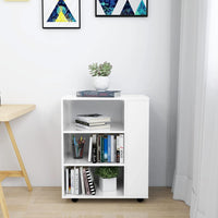 Thumbnail for Rollschrank Hochglanz-Weiß 60x35x75 cm Holzwerkstoff