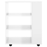 Thumbnail for Rollschrank Hochglanz-Weiß 60x35x75 cm Holzwerkstoff