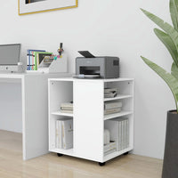 Thumbnail for Rollschrank Weiß 60x53x72 cm Holzwerkstoff