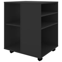 Thumbnail for Rollschrank Schwarz 60x53x72 cm Holzwerkstoff