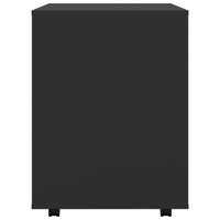 Thumbnail for Rollschrank Schwarz 60x53x72 cm Holzwerkstoff