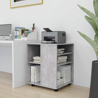 Thumbnail for Rollschrank Betongrau 60x53x72 cm Holzwerkstoff