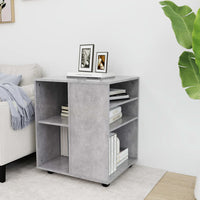 Thumbnail for Rollschrank Betongrau 60x53x72 cm Holzwerkstoff