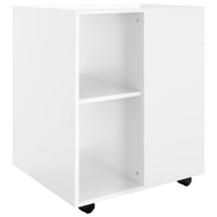 Thumbnail for Rollschrank Hochglanz-Weiß 60x53x72 cm Holzwerkstoff