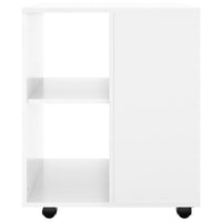 Thumbnail for Rollschrank Hochglanz-Weiß 60x53x72 cm Holzwerkstoff