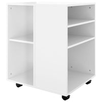 Thumbnail for Rollschrank Hochglanz-Weiß 60x53x72 cm Holzwerkstoff