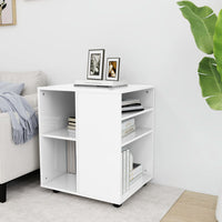 Thumbnail for Rollschrank Hochglanz-Weiß 60x53x72 cm Holzwerkstoff
