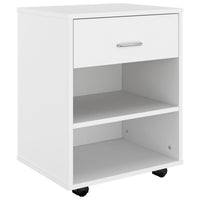 Thumbnail for Rollschrank Weiß 46x36x59 cm Holzwerkstoff