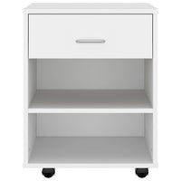 Thumbnail for Rollschrank Weiß 46x36x59 cm Holzwerkstoff