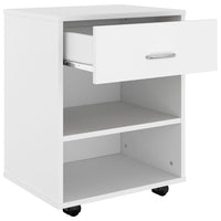 Thumbnail for Rollschrank Weiß 46x36x59 cm Holzwerkstoff