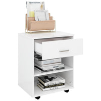 Thumbnail for Rollschrank Weiß 46x36x59 cm Holzwerkstoff