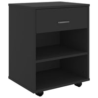 Thumbnail for Rollschrank Schwarz 46x36x59 cm Holzwerkstoff