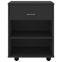 Thumbnail for Rollschrank Schwarz 46x36x59 cm Holzwerkstoff
