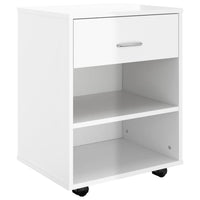 Thumbnail for Rollschrank Hochglanz-Weiß 46x36x59 cm Holzwerkstoff