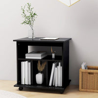 Thumbnail for Rollschrank Schwarz 60x45x60 cm Holzwerkstoff