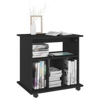 Thumbnail for Rollschrank Schwarz 60x45x60 cm Holzwerkstoff