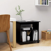 Thumbnail for Rollschrank Schwarz 60x45x60 cm Holzwerkstoff