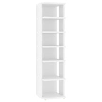 Thumbnail for Schuhschrank Weiß 27,5x27x102 cm Holzwerkstoff