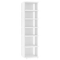 Thumbnail for Schuhschränke 2 Stk. Weiß 27,5x27x102 cm Holzwerkstoff