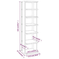 Thumbnail for Schuhschrank Sonoma-Eiche 27,5x27x102 cm Holzwerkstoff