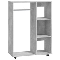 Thumbnail for Kleiderschrank Betongrau 80x40x110 cm Holzwerkstoff