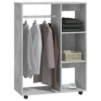Thumbnail for Kleiderschrank Betongrau 80x40x110 cm Holzwerkstoff