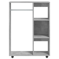 Thumbnail for Kleiderschrank Betongrau 80x40x110 cm Holzwerkstoff