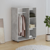 Thumbnail for Kleiderschrank Betongrau 80x40x110 cm Holzwerkstoff