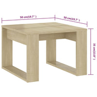 Thumbnail for Beistelltisch Sonoma-Eiche 50x50x35 cm Holzwerkstoff
