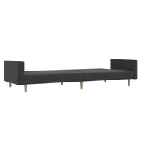 Thumbnail for Schlafsofa 2-Sitzer Dunkelgrau Stoff