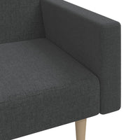 Thumbnail for Schlafsofa 2-Sitzer Dunkelgrau Stoff