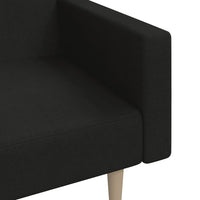 Thumbnail for Schlafsofa 2-Sitzer Schwarz Stoff