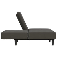 Thumbnail for Schlafsofa 2-Sitzer Dunkelgrau Samt