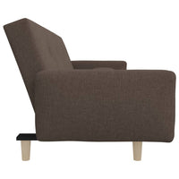 Thumbnail for Schlafsofa 2-Sitzer mit 2 Kissen Taupe Stoff