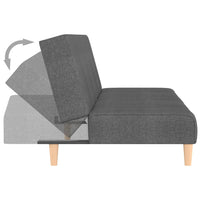 Thumbnail for Schlafsofa 2-Sitzer Hellgrau Stoff