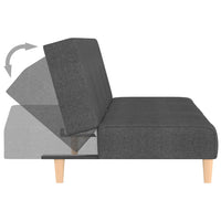 Thumbnail for Schlafsofa 2-Sitzer Dunkelgrau Stoff