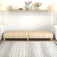 Thumbnail for Schlafsofa 2-Sitzer Creme Stoff