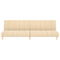 Thumbnail for Schlafsofa 2-Sitzer Creme Stoff