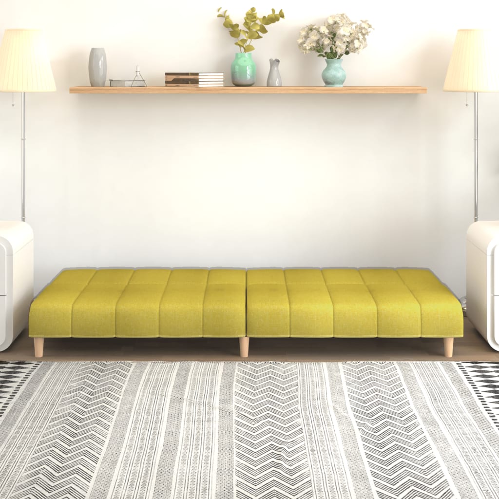 Schlafsofa 2-Sitzer Grün Stoff