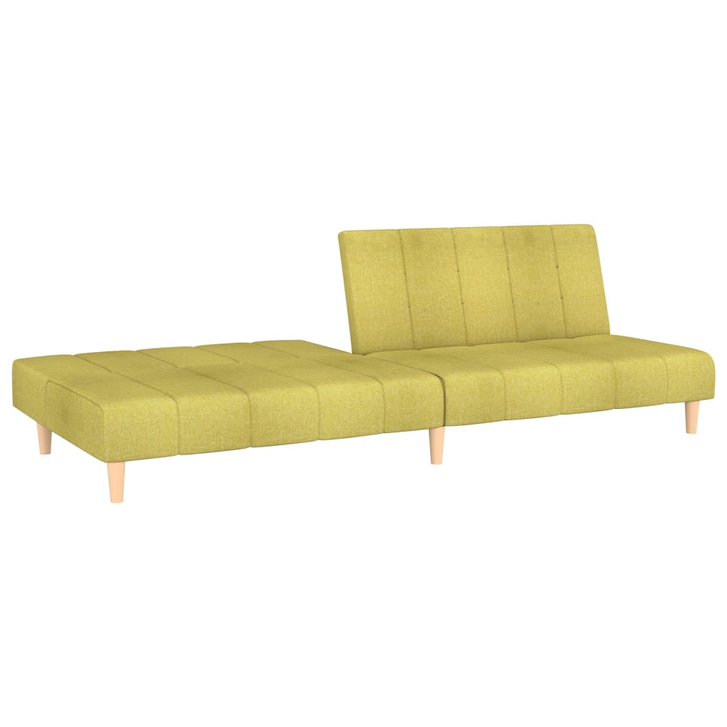 Schlafsofa 2-Sitzer Grün Stoff